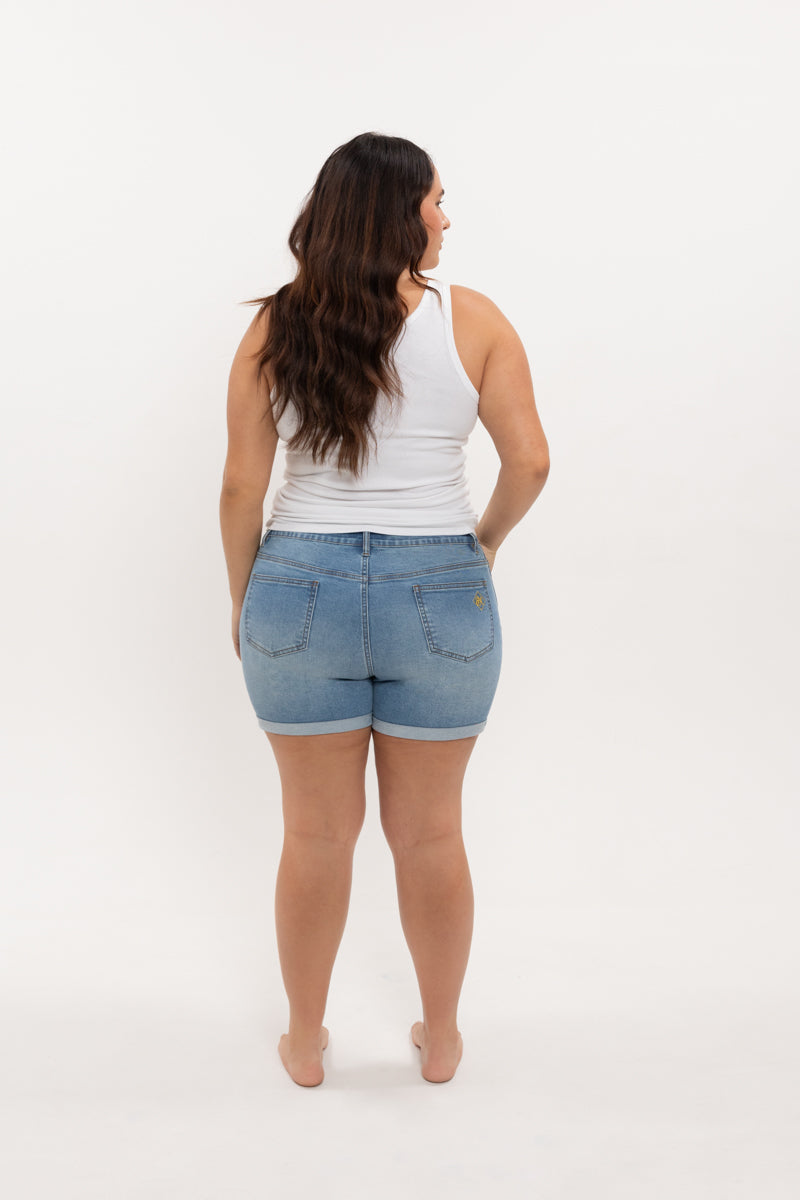 "Cadeau" FUPA Control Mid Blue Shorts